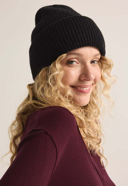 Z Supply - Snow Cap Beanie Black display picture 2