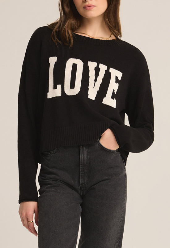 Z Supply - Sienna Love Sweater Black