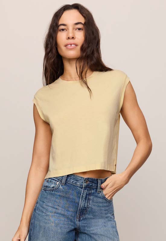 Z Supply - Flex Sleeveless Tee Lemon Chiffon