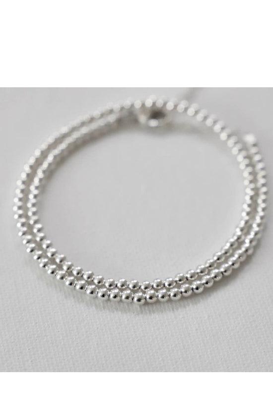 Sterling Silver Beaded Bracelet