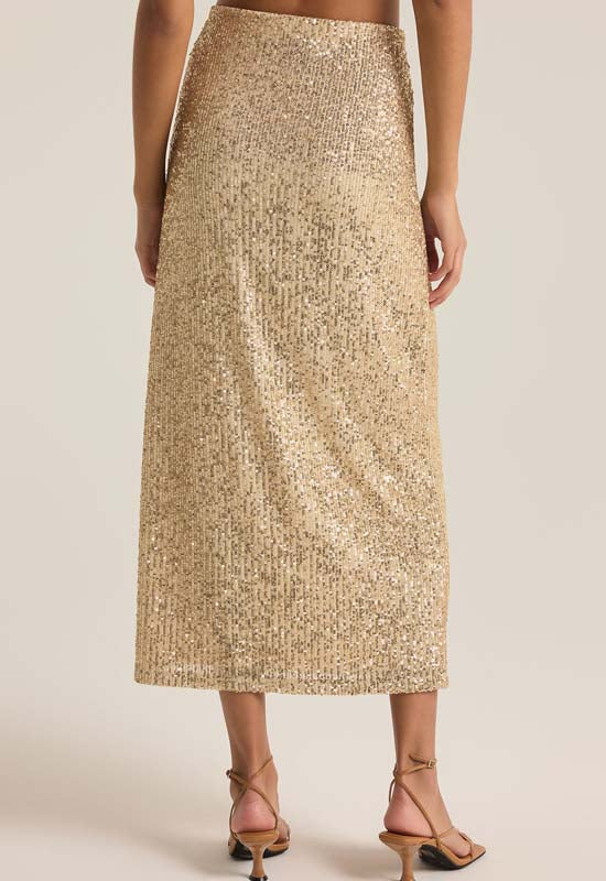 Z Supply - Saturn Sequin Skirt Champagne