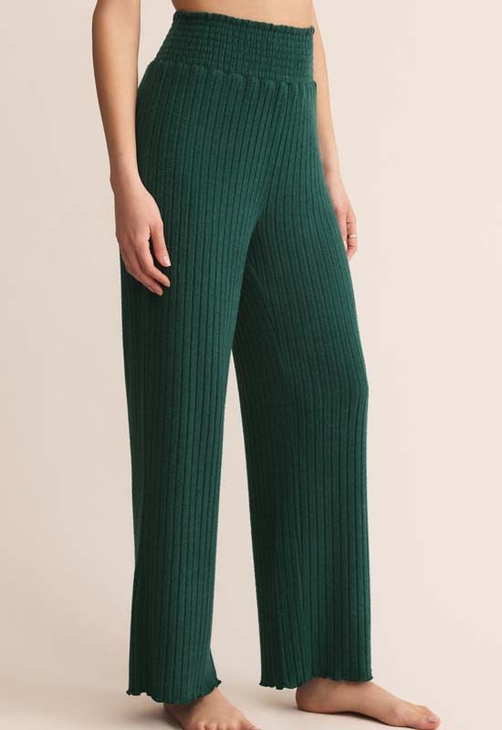 Z Supply - Dawn Smocked Rib Pant Mistletoe