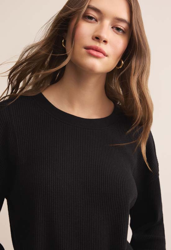 Z Supply - Angel Mini Thermal Top Black
