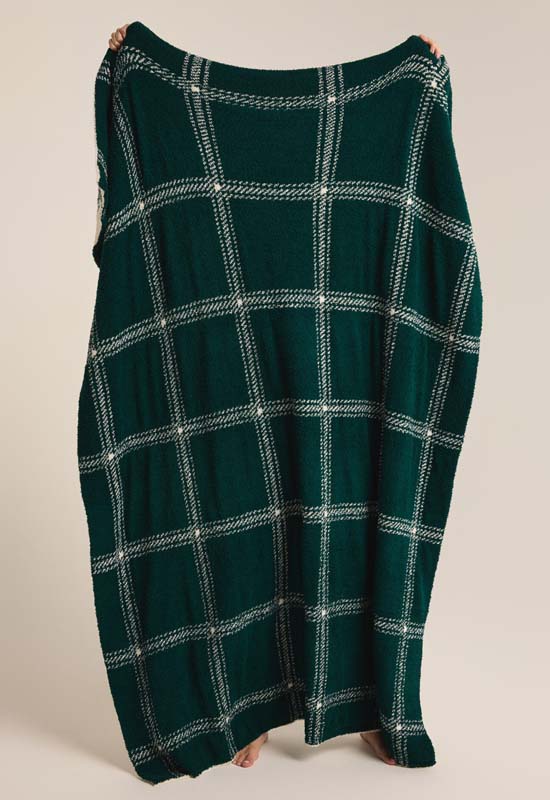 Z Supply - Plaid Plush Blanket Noble Fir