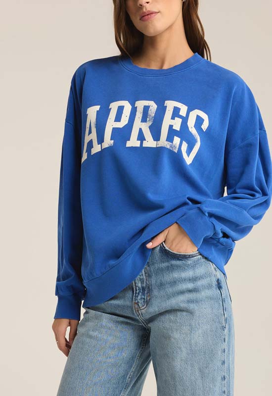 Z Supply - Apres Sunday Sweatshirt Palace Blue