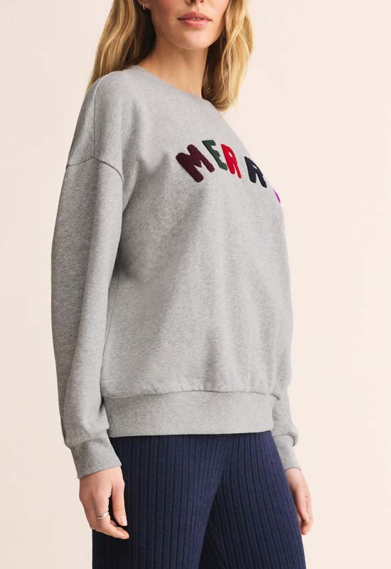 Z Supply - Merry Sunday Sweatshirt Classic Heather Grey