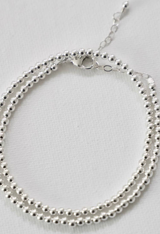 Sterling Silver Beaded Bracelet