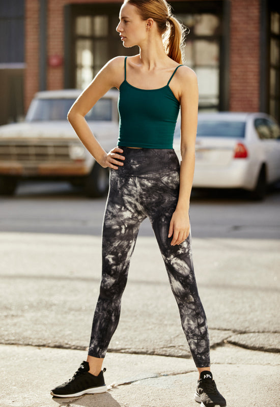 Free People - Good Karma Tie Dye Legging Black Combo