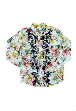 The Nu Vintage - Multi Flower Long Sleeve Button Down