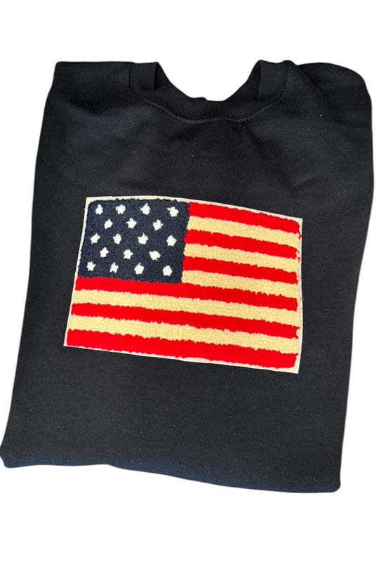 Threads & Needles - American Flag Sweatshirt