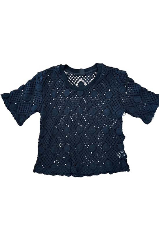 Bobi - Avery Crop Tee Black