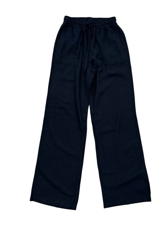 Bobi - Wide Leg Pocket Pant Black