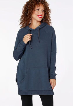 Bobi - Square Hem Hoodie Granite