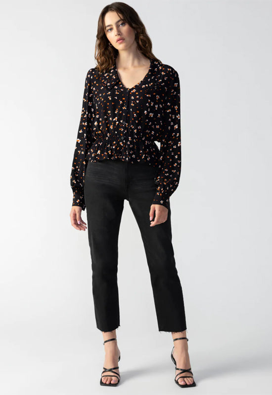 Sanctuary - Collar Blouse Dark Oak Floral