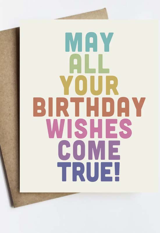 Birthday Wishes Card