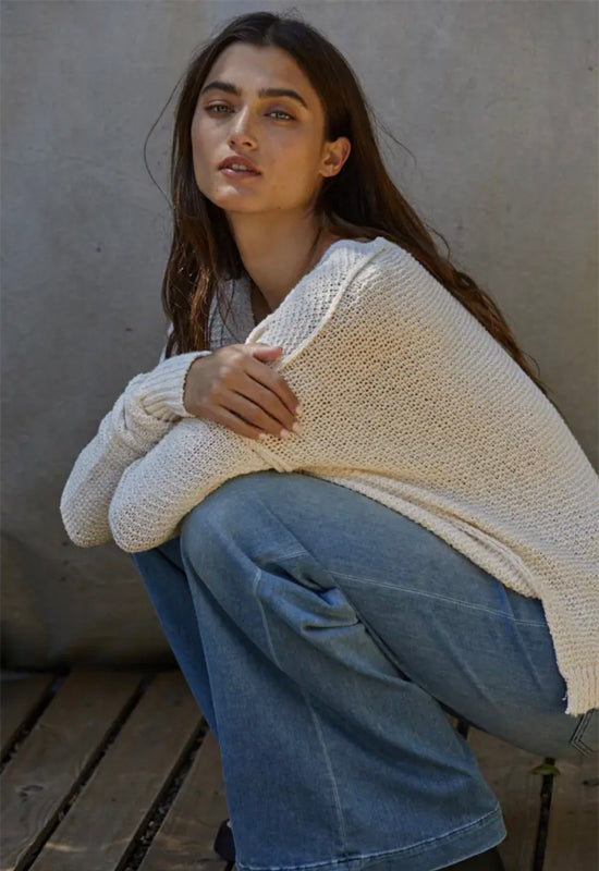 The Lauren Pullover Sweater - Ivory