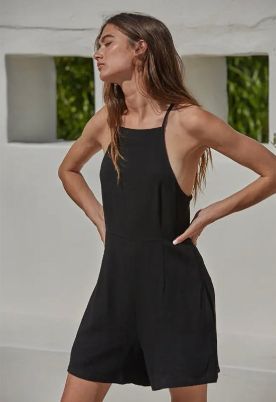 Best Kept Romper - Black