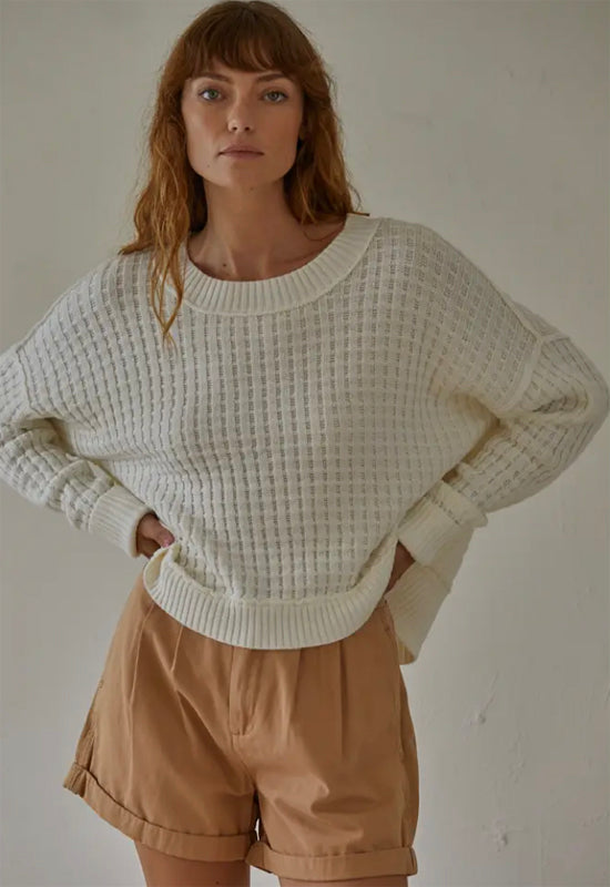 Baylor Pullover Sweater - Ivory