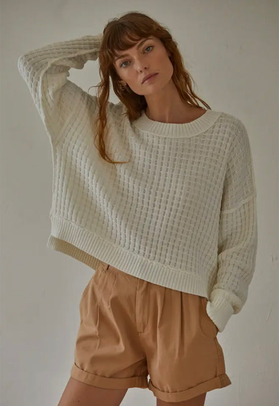 Baylor Pullover Sweater - Ivory