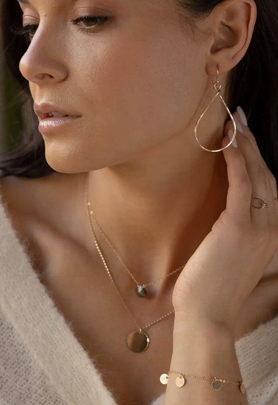 Essential Hoops Large - 14K Gold