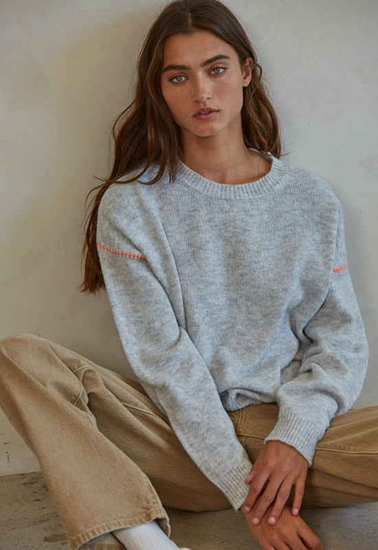 Could Be Us Pullover - Light Heather