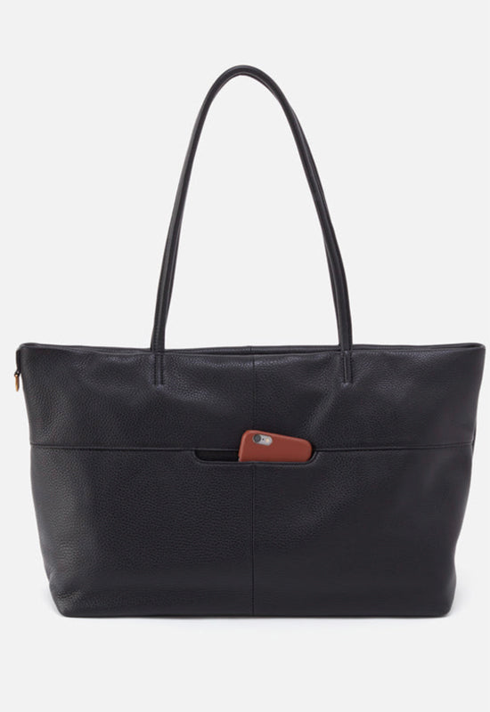 Hobo - Tripp East/West Tote Pebbled Black Leather