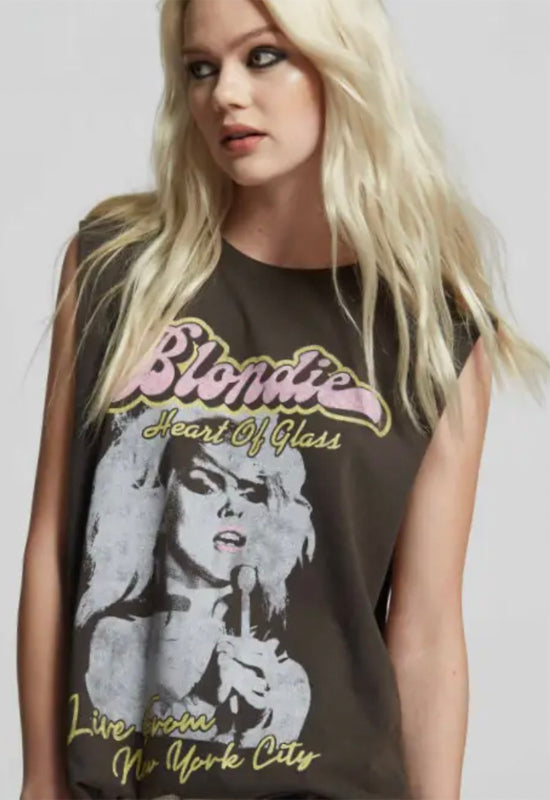 Recycled Karma - Blondie Heart of Glass Muscle Tank