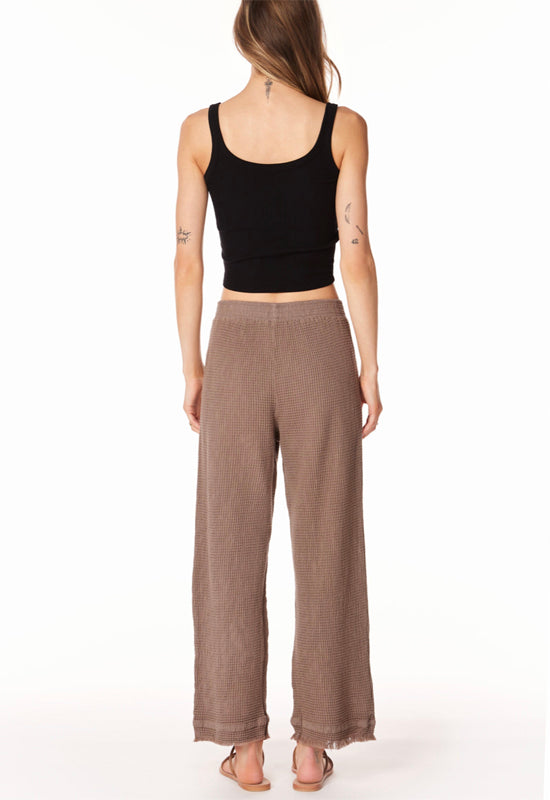 Bobi - Cropped Wide Leg Pant Hazelnut