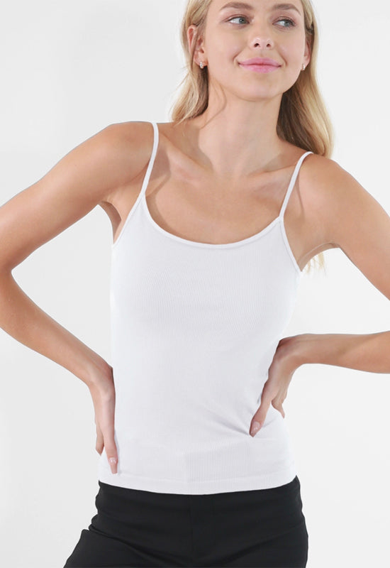 NIKIBIKI - Ribbed Cami White