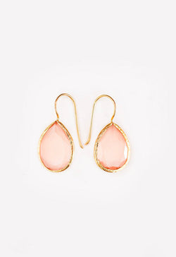 Debbie Katz - Aydin Cat Eye Earrings 18k Gold Peach