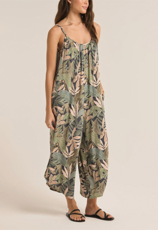 Z Supply - Cusco Flared Jumpsuit Grape Leaf