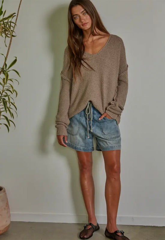 The Lauren Pullover - Mocha