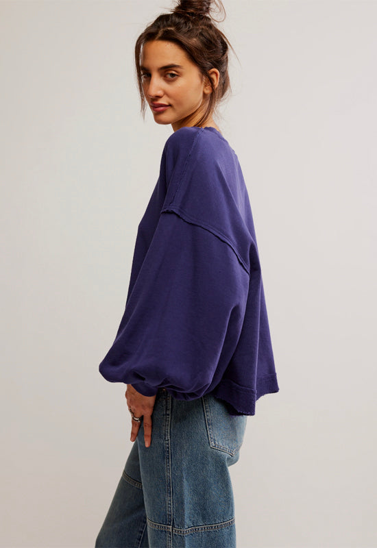 Free People - Trish Sweatshirt Eclipse