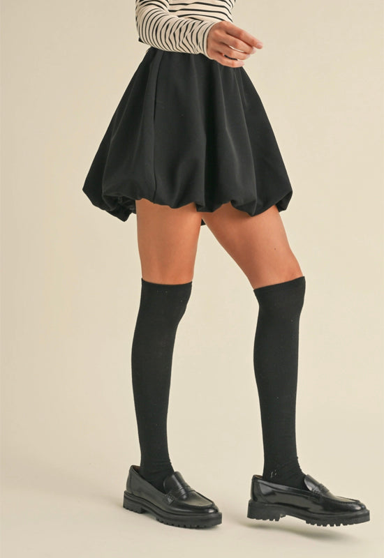 Bubble Mini Skirt - Black