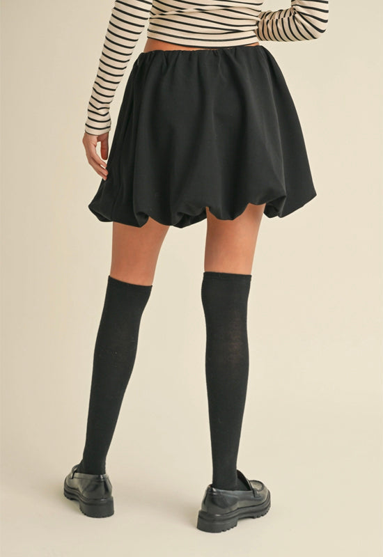 Bubble Mini Skirt - Black