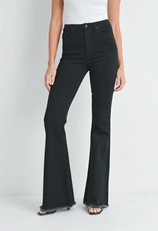 Just Black - Classic Bell Bottom Jean Black