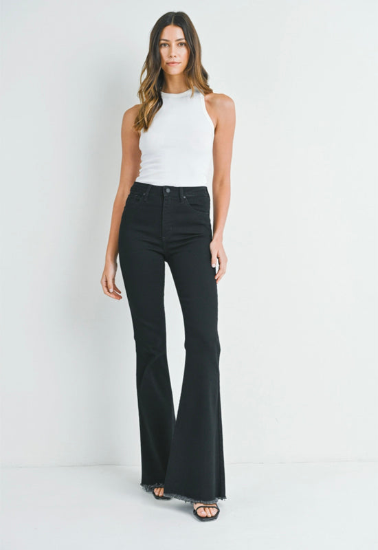 Just Black - Classic Bell Bottom Jean Black