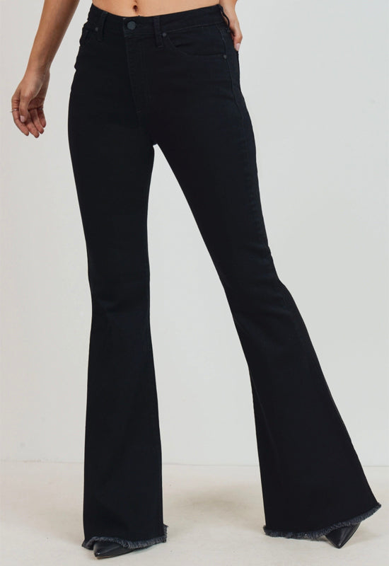 Just Black - Classic Bell Bottom Jean Black