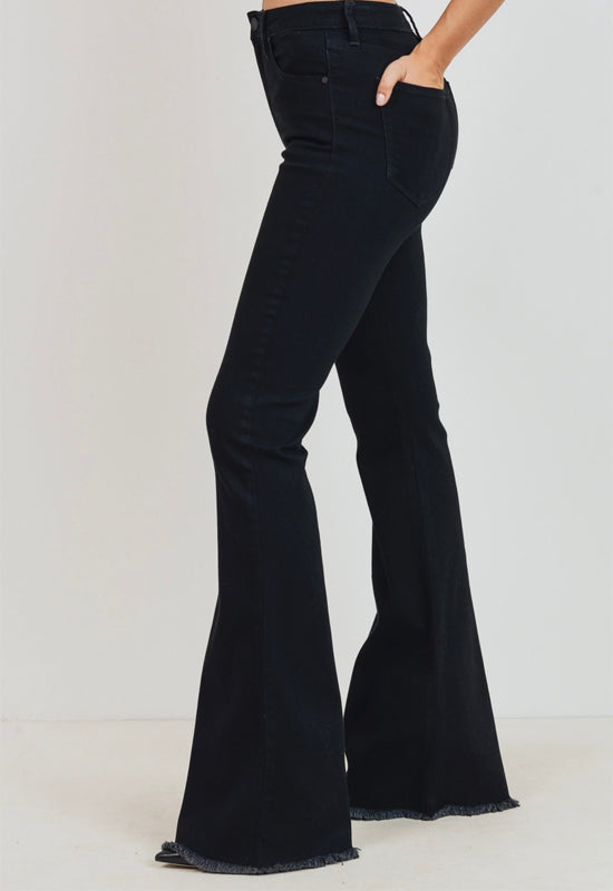 Just Black - Classic Bell Bottom Jean Black