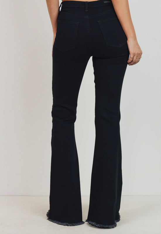 Just Black - Classic Bell Bottom Jean Black