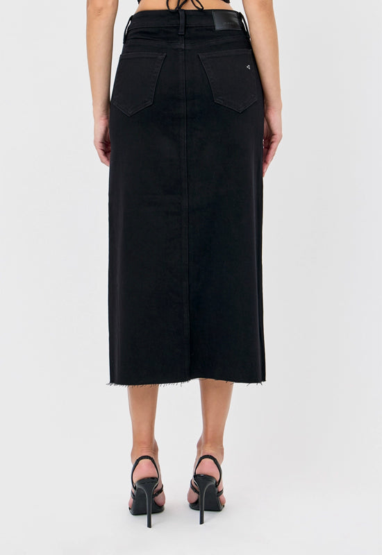 Hidden - 34" Peyton High Rise Midi Skirt Black