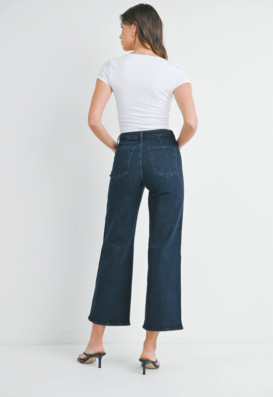 Just Black - Trouser Wide Leg Jean Dark Wash