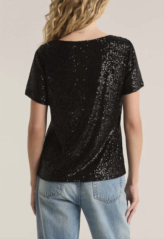 Z Supply - Marbella Sequin Top Black