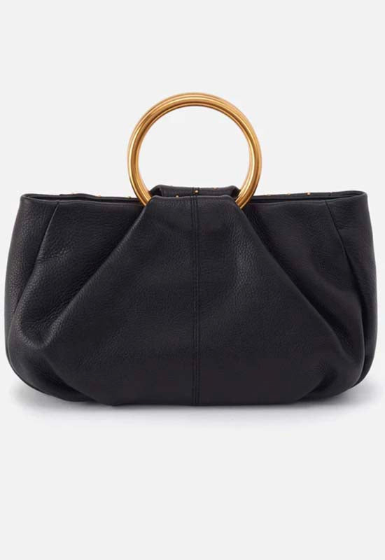 Hobo - Sheila Ring Satchel Black Pebbled Leather