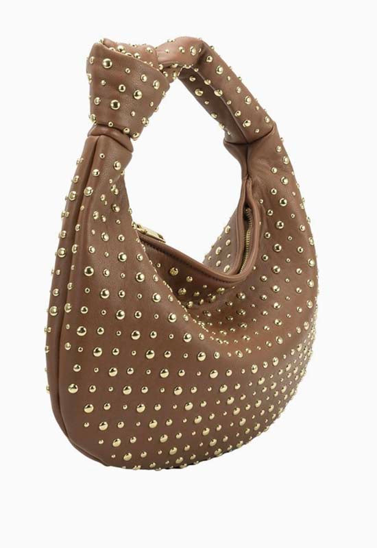 Melie Bianco - Bridgitte Studded Bag Tan