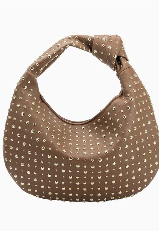 Melie Bianco - Bridgitte Studded Bag Tan