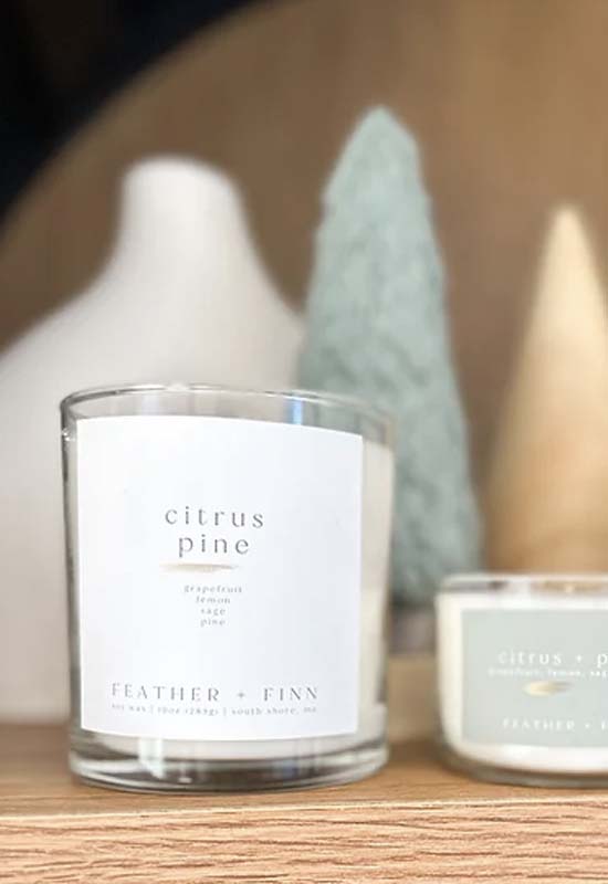 Feather & Finn - Citrus Pine Candle 10oz