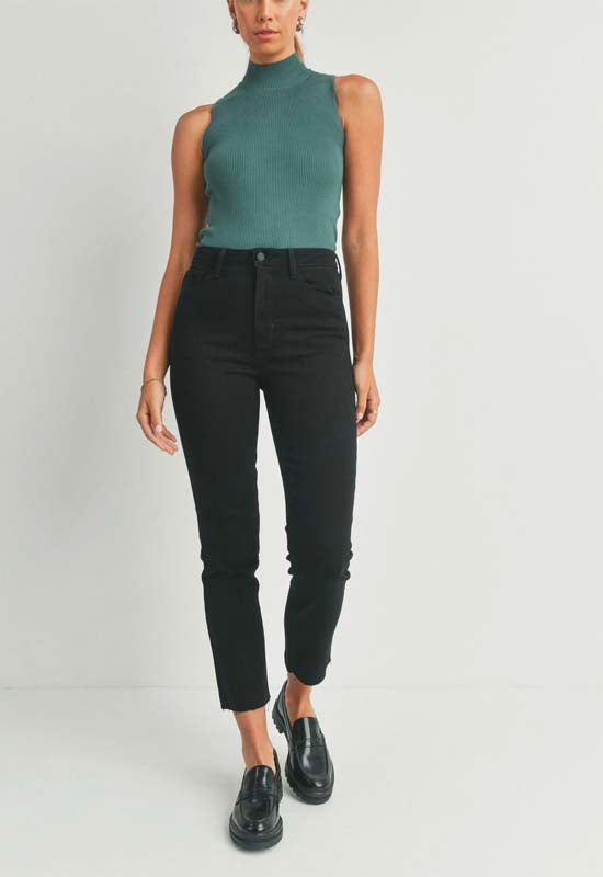 Just Black - Clean Slender Straight Jeans Black