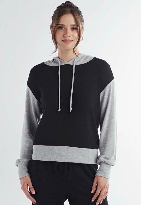 Red Haute - Hoodie Black Grey