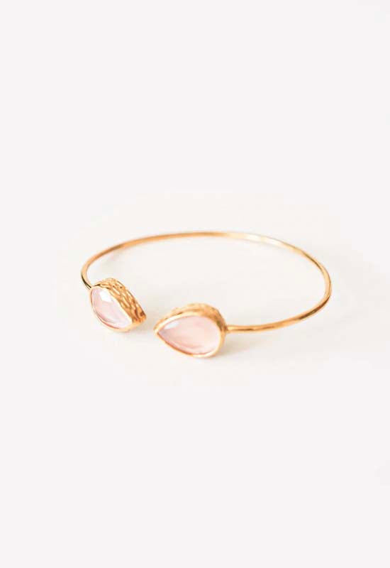 Debbie Katz - Nika Blush Brass Bracelet 18k Gold Plated